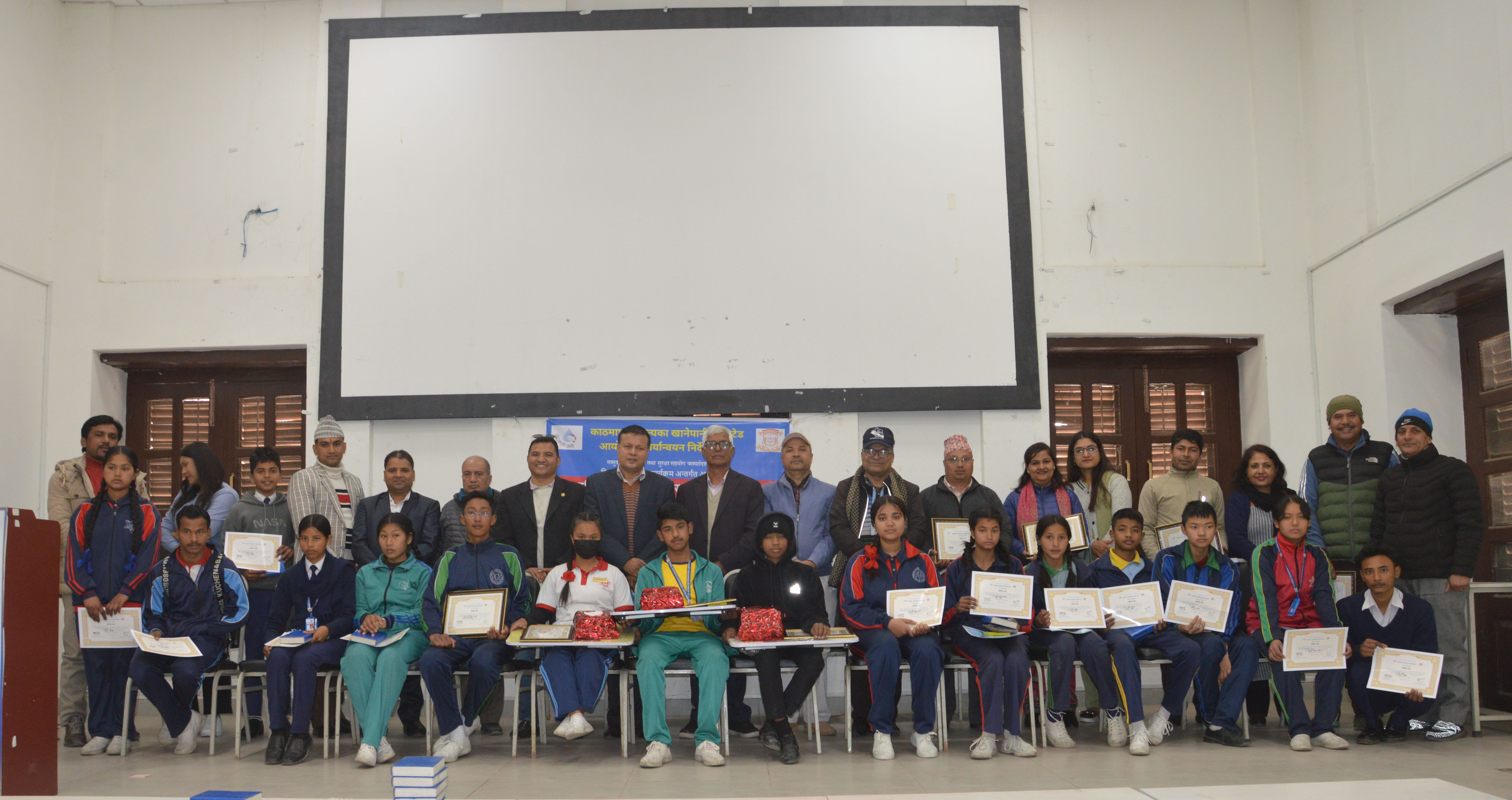 inter-school drawing competition at Patan Dhoka-based Patan High School 